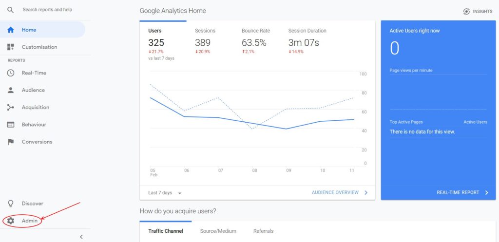 Google Analytics and Ads Linking Screenshot